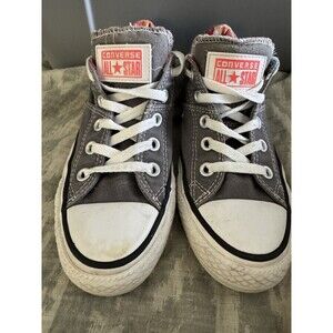 Converse Sneakers Slip On Floral Gray Canvas Skate Womens 6